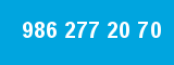 986 277 20 70 986 277 20 70
